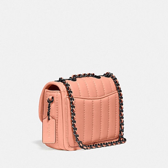 Coach Madison Shoulder Bag 16 With Quilting Pewter Faded Blush - Picture 4 of 14